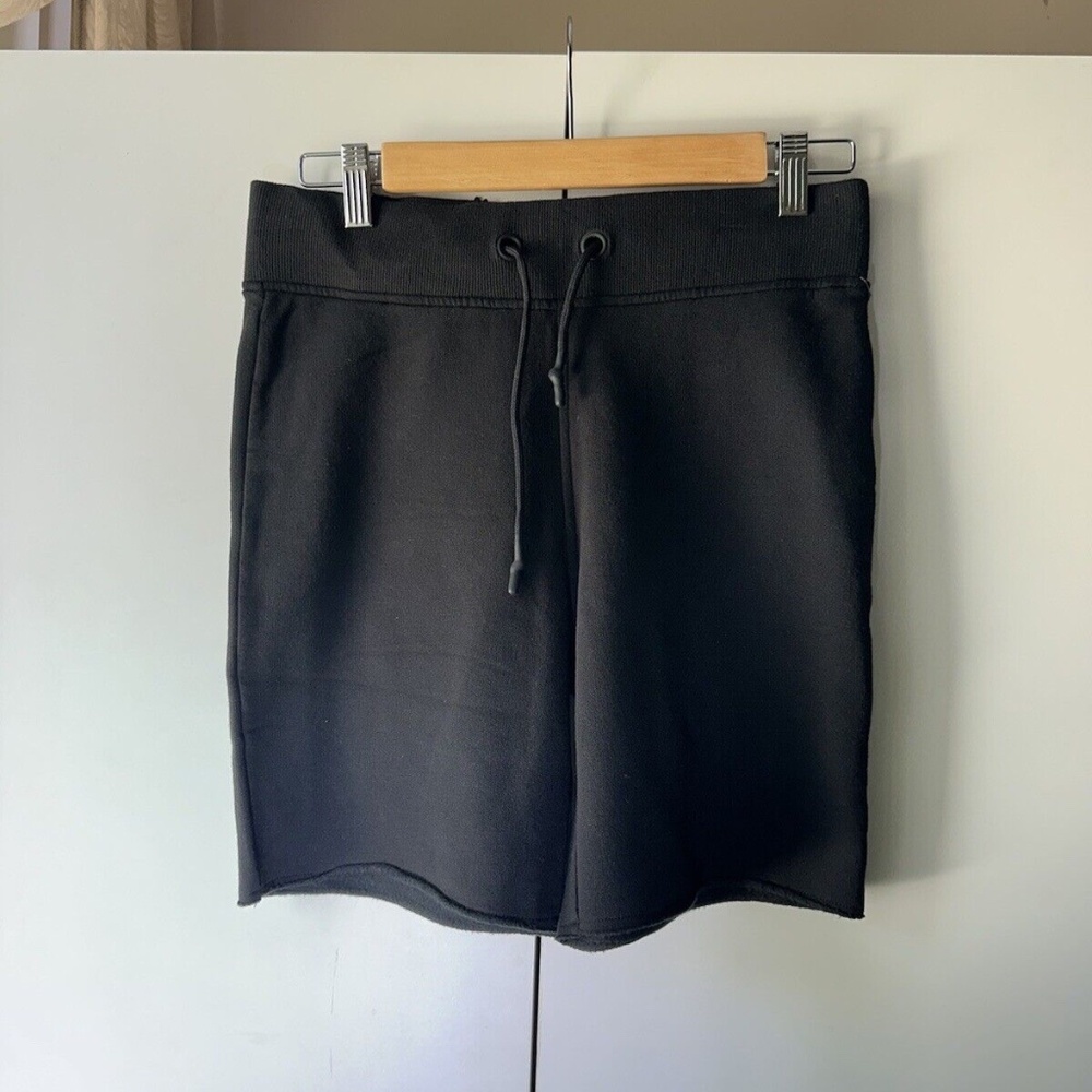 UGG SHORTS ZAHARA BIKER BLACK FLEECE COTTON BLEND WOMENS SIZE SMALL NEW $58